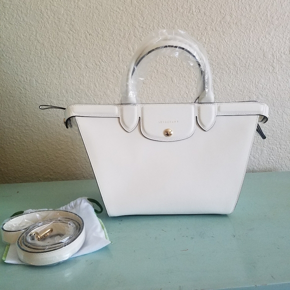 Longchamp Heritage Cream Satchel Bag - Picture 12 of 16